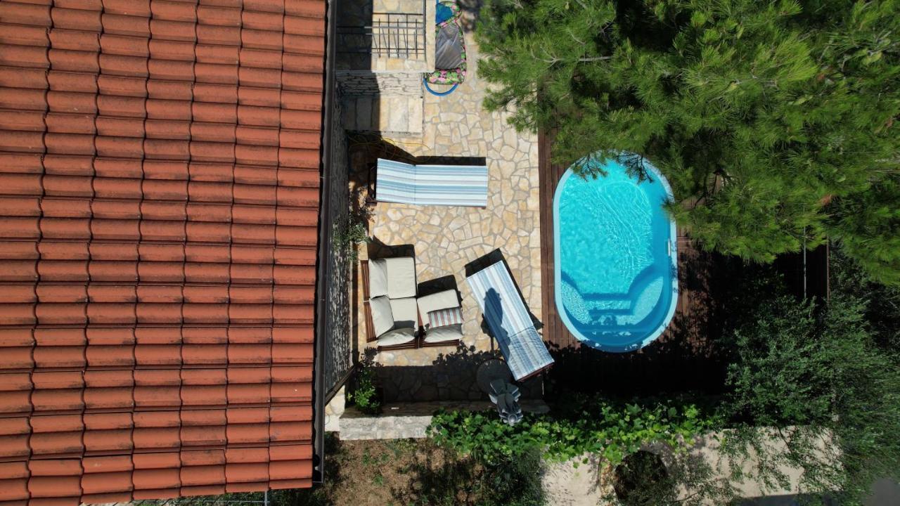 Stone House Skrivena Villa Pridraga Eksteriør bilde